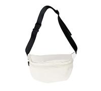 Sac à bandoulière pour filles et femmes Sac de poitrine en nylon Sac à main Grande capacité Sac de sport polyvalent Sac de voyage décontracté Couleur unie, beige, Mass Beauty