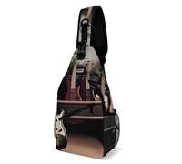 Sac à bandoulière pour guitare, basse, instruments de musique - Sac à bandoulière décontracté pour homme et femme - Sac à bandoulière minimaliste pour un usage quotidien