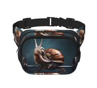 Sac à bandoulière pour haltérophilie, fitness, voyage, sac banane tendance et décontracté, sac banane carré double couche, noir, taille unique, Noir/blanc, One Size