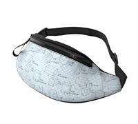 Sac à bandoulière pour homme et femme avec imprimé géométrique et mathématiques, Comme indiqué sur la photo, Taille unique, Sac à dos de