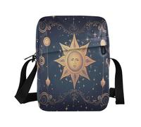 Sac à bandoulière pour homme et femme avec sangle réglable pour le travail - Bleu totem astrologie