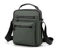 Sac à bandoulière pour homme - Oxford avec sangle réglable, vert militaire