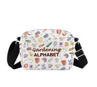 Sac à bandoulière pour jardinier - Cadeau pour amateur de jardinage - Motif alphabet - Pour plantes et mamans, Sac de jardinier, Medium