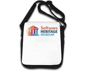 Sac à bandoulière pour la préservation numérique de l'histoire du logiciel Blanc