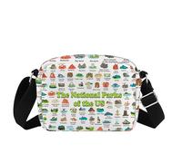 Sac à bandoulière pour les amateurs de parcs nationaux des États-Unis pour les campeurs, les randonneurs, les amoureux de la nature, Sac Parks Us, Medium
