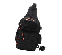 Sac à bandoulière pour matériel de pêche, sac à bandoulière unique, multifonctionnel, grande capacité, résistant à l'eau, sacs à dos de pêche à l'épaule, Noir , Taille unique