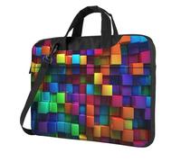 Sac à bandoulière pour ordinateur portable 13" Motif cubes colorés