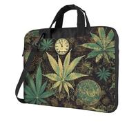 Sac à bandoulière pour ordinateur portable 14" - A Puff in Time Weed