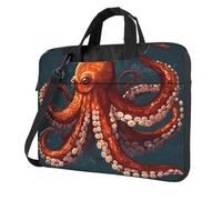 Sac à bandoulière pour ordinateur portable 14" Motif pieuvre