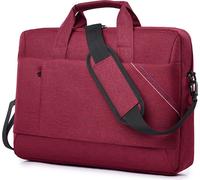 sac à bandoulière pour ordinateur portable 15 pouces, mallette d'ordinateur multifonctionnelle, sacoche Messenger pour les voyages, les affaires, sac de transport pour hommes et femmes, rouge
