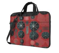 Sac à bandoulière pour ordinateur portable avec motif d'armes biologiques, facile à utiliser lors de vos voyages d'affaires, Noir/blanc, 15.6 inch