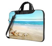 Sac à bandoulière pour ordinateur portable, coquillage sable pour ordinateur portable, mallette pour ordinateur portable pour les voyages d'affaires, les trajets et la protection de l'ordinateur