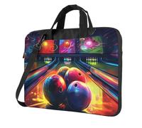 Sac à bandoulière pour ordinateur portable de 14" pour homme et femme, sac à bandoulière étanche pour boules de bowling avec poignée et sangle