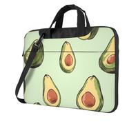 Sac à bandoulière pour ordinateur portable - Motif fruits - Avec bandoulière, noir, 14 inch