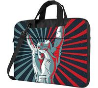 Sac à bandoulière pour ordinateur portable Rock and Roll Signe de la main Poignée radiale Sac de transport pour ordinateur portable Housse