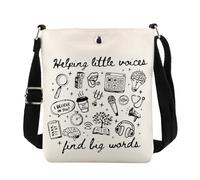 Sac à bandoulière pour orthophoniste SLP pour étudiant en thérapie orthophonique pour remise de diplôme aidant les petites voix à trouver de grands mots, Aider Little UK, 0