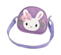 Sac à bandoulière pour , porte-monnaie portable à motif mignon, petit sac de voyage de 17,8 cm avec sangle réglable, tissu Oxford imperméable durable avec impression haute, pour filles, violet