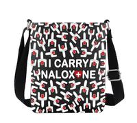 Sac à bandoulière pour réduction des risques de surdose, cadeau de sensibilisation aux surdoses, sac à bandoulière pour sauver des vies, I Carry Naloxone Uk3, 111