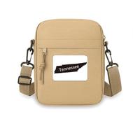 Sac à bandoulière pour téléphone portable Motif carte des États-Unis