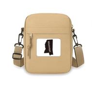 Sac à bandoulière pour téléphone portable Motif carte des États-Unis