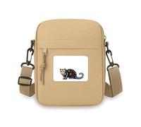 Sac à bandoulière pour téléphone portable, sac à main à bandoulière motif chat noir b Halloween terreur