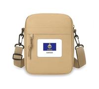 Sac à bandoulière pour téléphone portable, sac à main, mini sac à bandoulière avec drapeau de l'État du Kansas