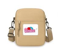 Sac à bandoulière pour téléphone portable, sac à main, mini sac à bandoulière en forme d'éventail de fleurs rouge