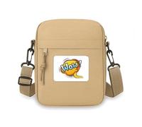 Sac à bandoulière pour téléphone portable, sac à main, sac à main à bandoulière, motif dessin animé, dialogue, art déco, mini sac à main