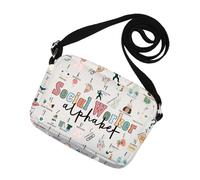 Sac à bandoulière pour travailleur social, cadeau de remerciement MSW, cadeau de remise de diplôme, travailleur social, alphabet pour thérapeute, conseiller, Sac de travailleur social, Medium