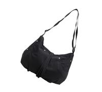 Sac à bandoulière pratique et décontracté en forme de raviolis léger pour les trajets quotidiens, Noir/blanc, Bohème