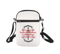 Sac à bandoulière Prince If I Cannot Be Better Than Them I Will Become So Much Worse Fantasy Romance Book Lover Gifts Sling Bag