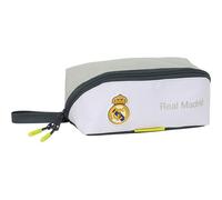 Sac à bandoulière Real Madrid 25/26 pour l'école et Les Loisirs Quotidiens - Petit Sac à bandoulière Real Madrid avec Sangle réglable et Plusieurs Poches, Grande Trousse carrée, Moderne