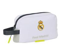 Sac à bandoulière Real Madrid 25/26 pour l'école et les loisirs quotidiens - Petit sac à bandoulière Real Madrid avec sangle réglable et plusieurs poches, Porte-déjeuner isotherme, Moderne