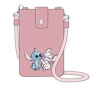 Sac à bandoulière - Rectangle - 11x16x3.5 cm - Lilo & Stitch - Rose