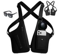 Sac à bandoulière réglable en cuir de qualité supérieure pour homme, antivol et étanche, sangle cachée sous les bras (noir)