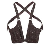 Sac à bandoulière réglable sous Les Bras | Sac à bandoulière Double en Cuir | Plusieurs Poches antivol étanche | pour Papa Petit ami Femme téléphone Portable e Voiture