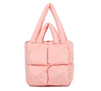 Sac à bandoulière rembourré de luxe pour femme - Sac fourre-tout doux - Matelassé - Grande capacité sous les bras, Za-pink (Basic Edition), Large