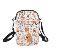 Sac à bandoulière renard - Cadeaux pour droits des animaux - Cadeau pour protéger les renards - Chasse les gens - Esprit - Cadeau pour les amoureux des animaux - Sac à bandoulière pour téléphone