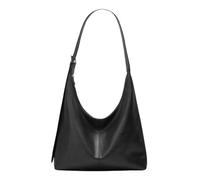 Sac à bandoulière rétro élégant en cuir pour femme, sac à main Hobo pour femme, spacieux, convient aux dossiers A4, sac fourre-tout pour le travail et les voyages, Noir , 34 * 15 * 29 cm