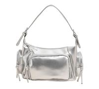 Sac à bandoulière rétro en cuir PU pour moto avec sangle réglable pour filles cool, Argenté., 300.00x150.00x120.00mm/11.81x5.91x4.72inch