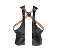 Sac À Bandoulière Rétro pour Hommes sous Les Bras Médiéval en Cuir PU Portefeuille De Sécurité Antivol Steampunk sous Les Bras Double Sac À Bandoulière Sports De Plein Air Sac De Chasse, Style Médiév