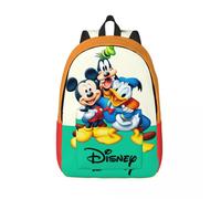 Sac à bandoulière robuste avec logo Mickey Mouse pour la maternelle, ideal pour le lycée ou pour les garcons et les filles. Noir
