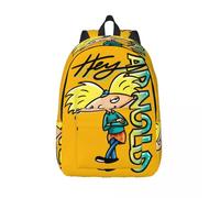 Sac à bandoulière robuste Hey Arnold pour école maternelle, sac à dos polyvalent pour le bureau et la randonnée Noir