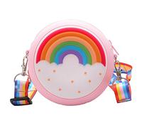 Sac à bandoulière rond imprimé pour enfants garçons filles réglable multicolore sac à bandoulière pour l'école sac à bandoulière pour homme, PK3., Taille unique