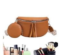 Sac à bandoulière - Sac à dos décontracté et léger pour femme | Sac à dos ergonomique à une sangle de poitrine - Compagnon de voyage compact avec poche de rangement pour salle de sport, école, plage