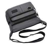 Sac à bandoulière, sac à dos multi-poches, sac à bandoulière ergonomique de 30,5 x 17,8 cm avec construction lourde, sac de poitrine en nylon robuste, pochette avec style tendance, transport pratique