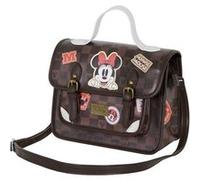 Disney Minnie Mouse Journey-Sac à Bandoulière-Sac à Dos Satchel, Brun, 27 x 20 cm