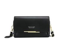 Sac à bandoulière sac à main couleur pure sac simple version coréenne de mode sac à bandoulière sac femme sac à bandoulière homme, Noir , Taille unique