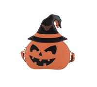 Sac à bandoulière Sac bandoulière unique en forme de citrouille d'Halloween pour un à main fantaisie et fantaisiste, idéal pour une fête de festival gothique (Orange, One Size)