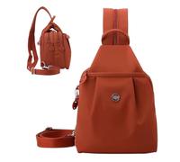 Sac à Bandoulière, Sac Imperméable À Double Usage Pour Navetteurs, Pochette Anti-Vol de Voyage pour Sports Plein Air Festivals Travail Athlétique Randonnée Filles Collège, Orange, 30x21x14cm